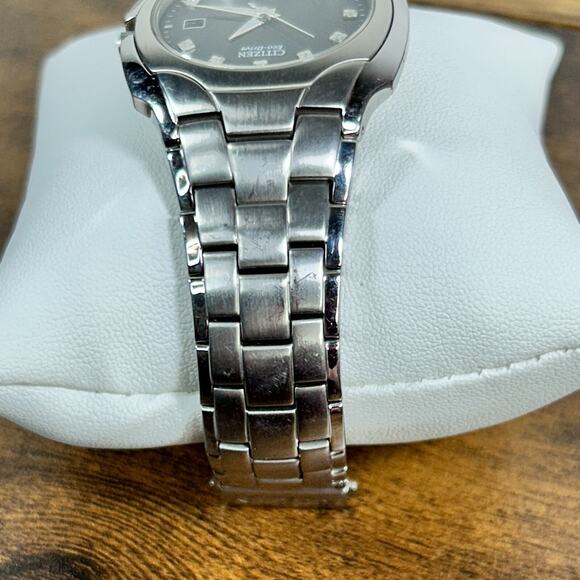 Citizen Eco-Drive Diamond Dial Watch Stainless Gray BM6010-55G - Picture 6 of 15